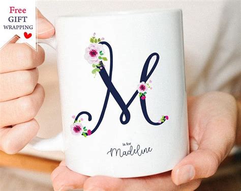 Monogram Mug Custom Name Mug Custom Coffee Mugs Personalized Mug
