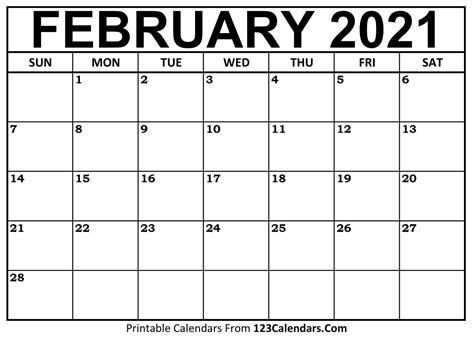 Printable Jan And Feb 2021 Calendar Free Letter Templates