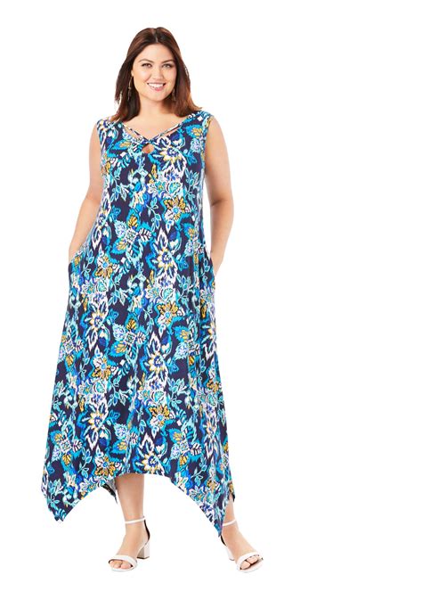 Jessica London Jessica London Women S Plus Size Knit Maxi Dress Dress