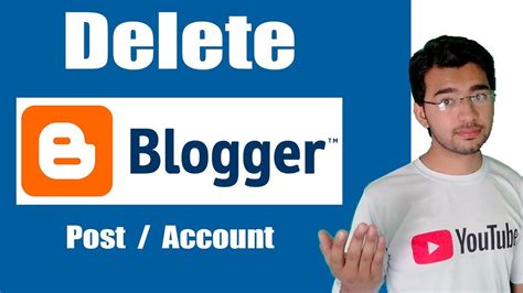How To Delete Blogger Account Remove Your Blog Website On Blogger Tips Technology Youtube