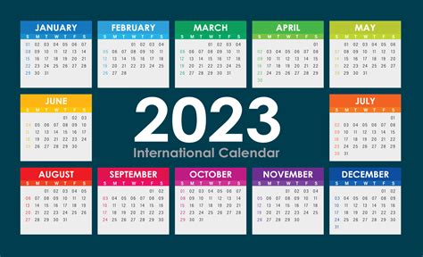 Calendario En Ingles Del 2023 O De 2023 Imagesee