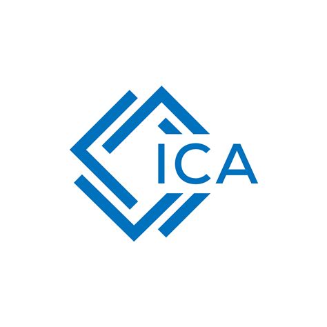Ica Brief Logo Design Auf Weiß Hintergrund Ica Kreativ Kreis Brief