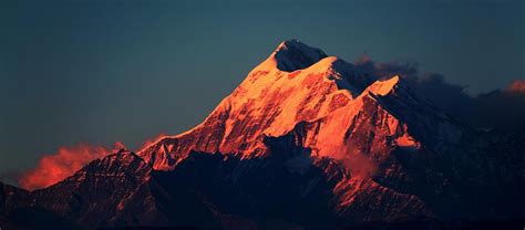 Mountain Peak Trishul Of Kumaon Himalaya At Sunset Photograph By Anupam