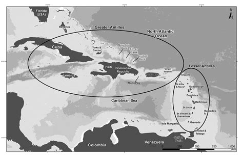 The antilles are a large part of the caribbean and are divided into two groups: -The Greater and Lesser Antilles and Caribbean coast of ...