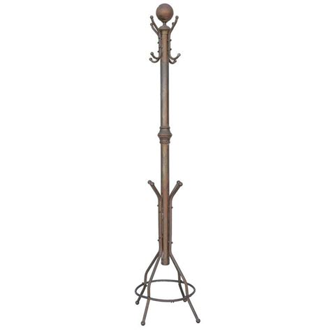Early 20th Century Art Deco Brass Coat Rack From A Unique Collection