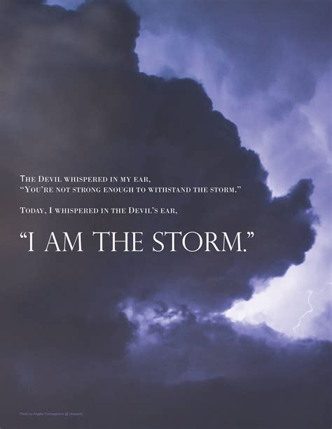 I Am The Storm Printable Etsy Storm Quotes Inspirational Quotes