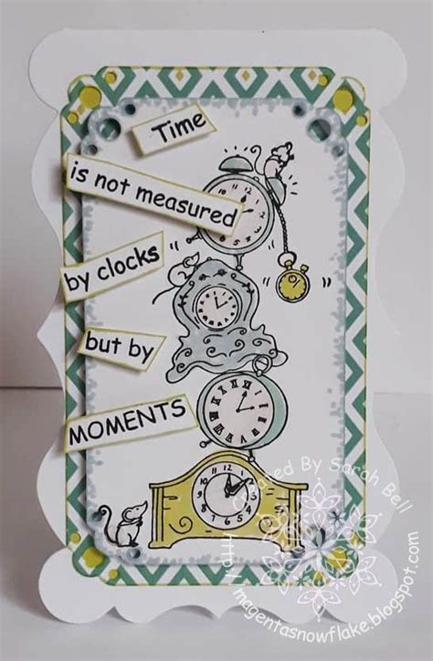 Little Claire Designs Stacks Of Clocks Design Team Card