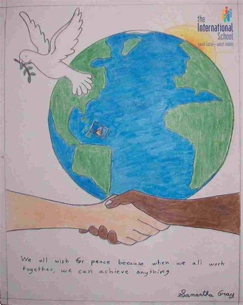 World Peace Drawing At Explore Collection Of World