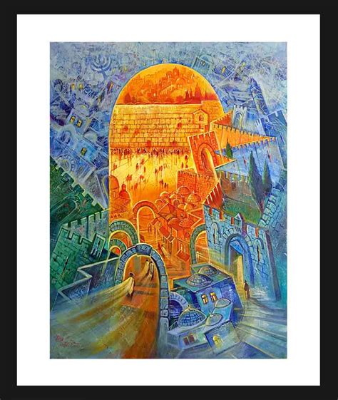 The Heavenly Jerusalem And The Earthly Jerusalem Fine Art On Paper 22