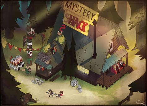 Artstation Mystery Shack Fanart Of Gravity Falls