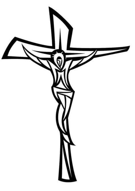 Coloring Page Jesus On The Cross Free Printable Coloring Pages Img