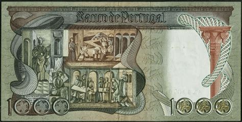 Bild 1000 € banknote : Portugal 1000 Escudos banknote 1965 Dom Diniz|World ...