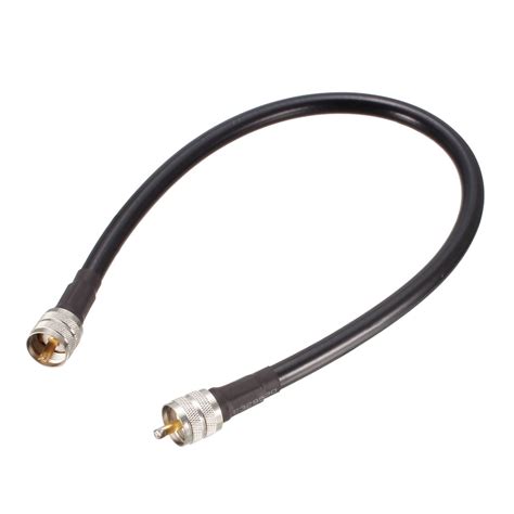 Uxcell 2ft Rg8x Coaxial Cable With Pl 259 Male Connectors For Cbham