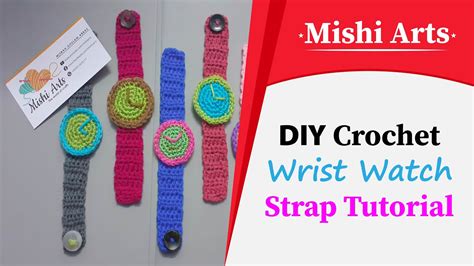 Leathercraft handmade watch strap diy | simple process. DIY Crochet Wrist Watch Strap Tutorial - YouTube