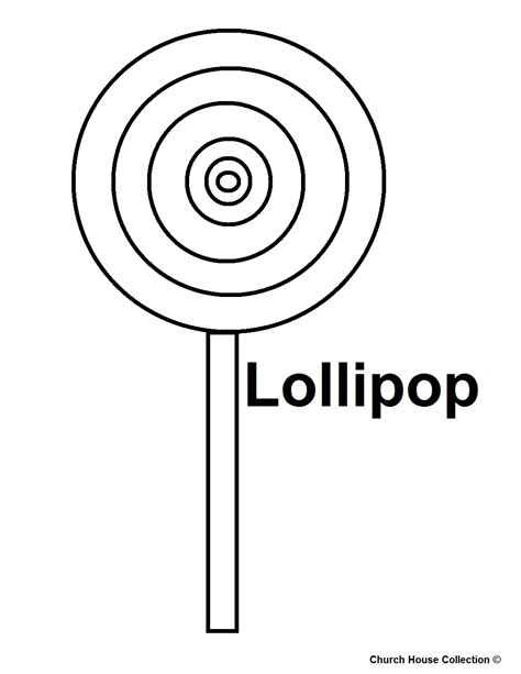 Lollipop Coloring Page At Free Printable Colorings