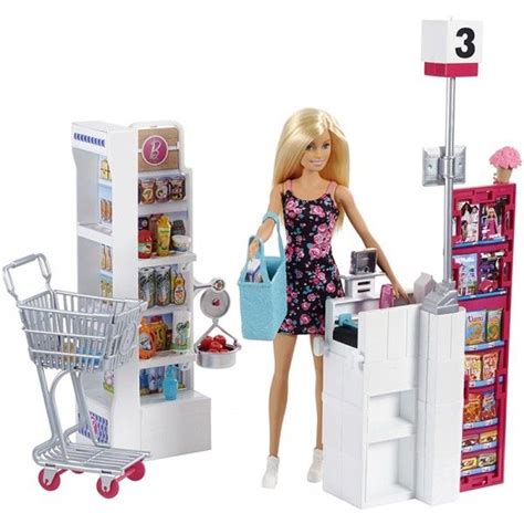 Barbie Coffret SupermarchÉ Et PoupÉ Matfrp01 Barbie Playsets