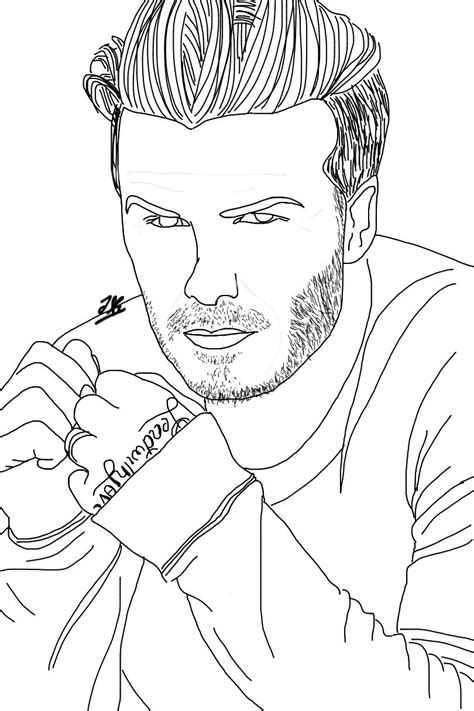 David Beckham Drawing Dibujos De Hombres Dibujos Realistas Dibujos My