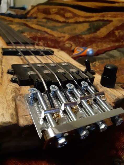 Simple Bridge For Headless Bass Guitar Building Bass Guitar Guitar