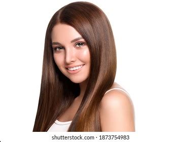 Smooth Hair Long Woman Beautiful Hairstyle Stock Photo Edit Now