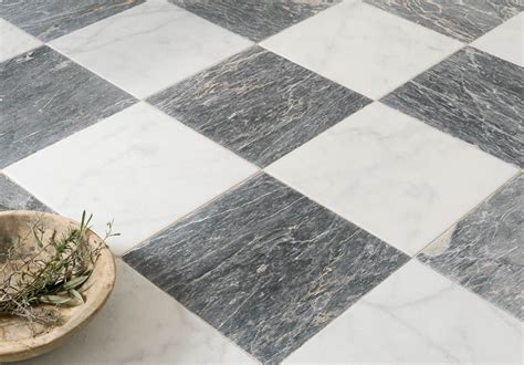 Parisian Chequer Marble Floors Of Stone Honed Marble Floor Honed
