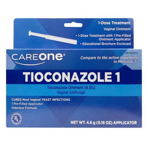 Save On Careone Tioconazole 1 Vaginal Antifungal 1 Dose Treatment Order
