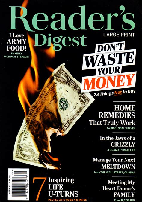 Readers Digest Large Print Subscription Magazine