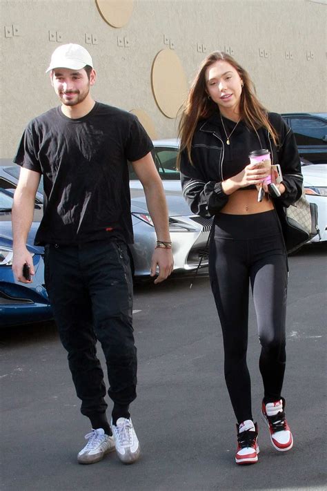 Alexis Ren And Alan Bersten Arrives For Their Dance Practice At Dwts