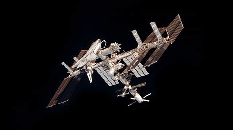 Hd Wallpaper Gray Space Satellite International Space Station Iss