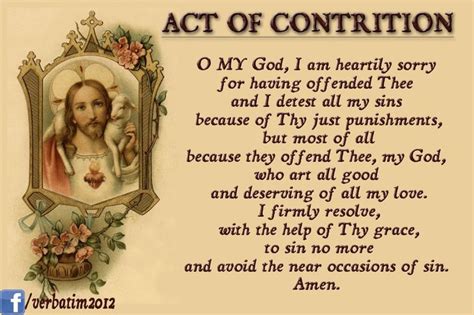 An act of contrition inspired by the gospels lord jesus, you opened the eyes of the blind, healed the sick, forgave the sinful woman, and after peter's denial confirmed him in your love. act of contrition | Catholic 2 Sacrament of Confession ...