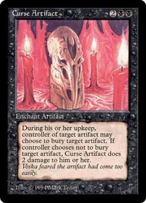 Magic The Gathering The Dark Single Card Uncommon Curse Artifact Toywiz