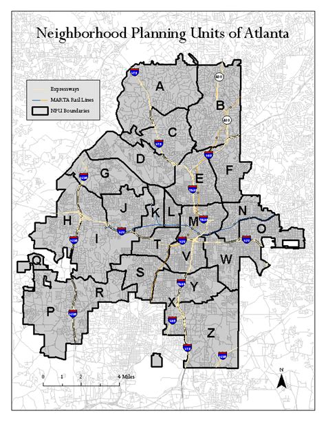 City Of Atlanta Ga Neighborhood Planning Unit Npu