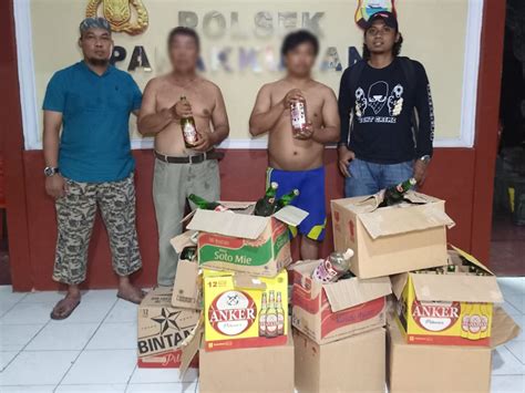 Ratusan Botol Miras Ilegal Diamankan Polisi Makassar Tagar