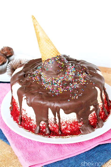 Melting Ice Cream Cone Cake Is Surprisingly Easy To Make Sheknows