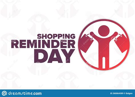 Shopping Reminder Day Holiday Concept Template For Background Banner