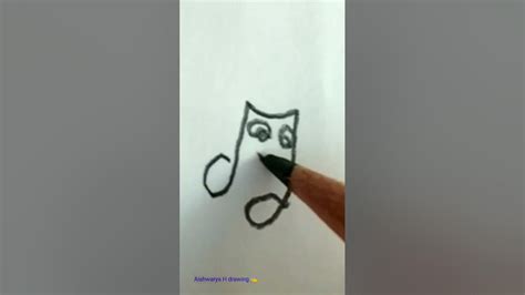 How To Drawing A Cute Music Note Step By Step Drawing Cute Things