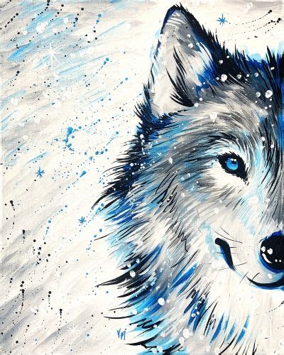 Acrylic Paintings Of Wolves