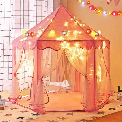 Tobbi Princess Castle Tent Fairy Play Tent Portable Play House Indoor