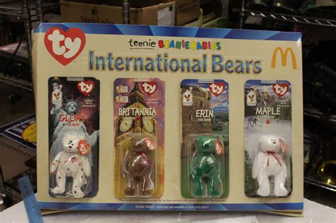 Mcdonald's released various beanie babies as a supplement to the happy meals in 1993, and these are now worth a small fortune. Mcdonalds Beanie Babies Value List