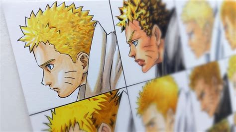 Drawing Naruto Side View In Different Styles ナルト Youtube