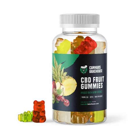 Cbd Mixed Fruit Gummies Bears 60 Pcs Cannabis Bakehouse