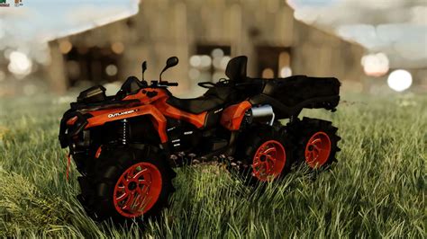 2022 Canam Outlander 1000 6x6 V10 Fs22 Farming Simulator 22 Mod