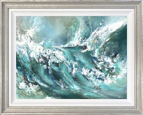Alison Johnson Original Framed Painting The Perfect Storm Quay Art
