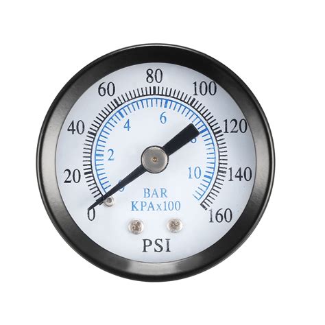 Pressure Gauge 0 160 Psi0 10 Bar Dual Scale 14 Dial Display 1