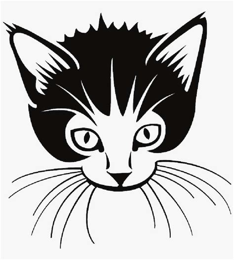 Download Cat Whiskers Png Download - Whiskers Clipart Black And ...