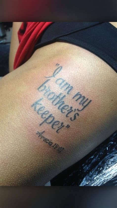 Powerful Meaning Behind The My Brothers Keeper Tattoo