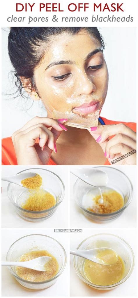 Diy Peel Off Mask To Clear Pores And Remove Blackheads How To Get Rid
