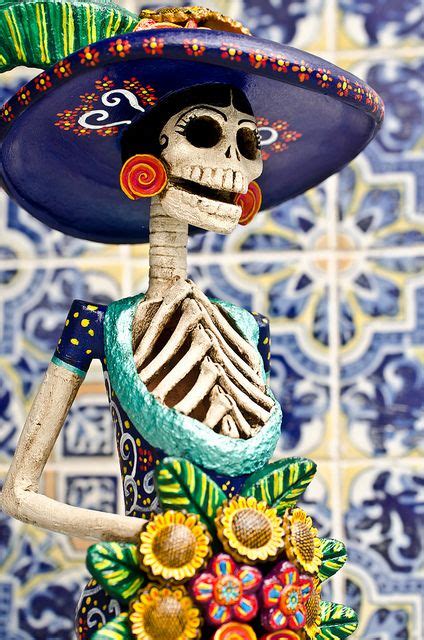 Mexican Decor The Catrina Mexican Symbol Of Days Of The Dead And An