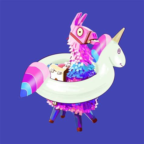 Fortnite llama coloring page super fun coloring. cute design Loot llama pinata Fortnite design art unicorn ...