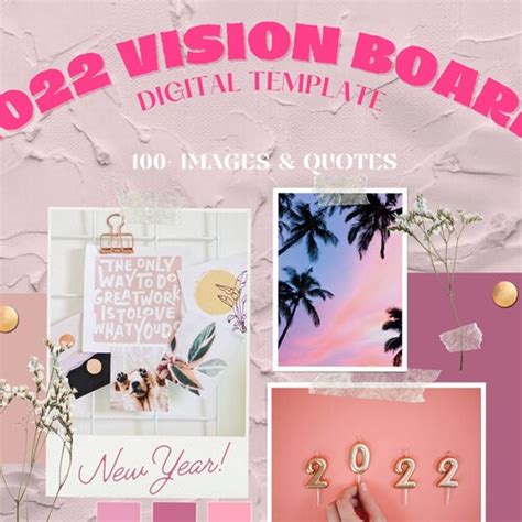 Kids Vision Board Kit Vision Board Printables Vision Board Etsy Uk