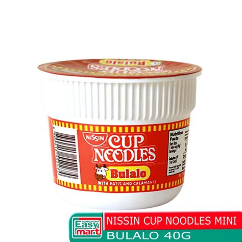 Easy Mart Nissin Cup Noodles Mini Bulalo 40g Noodles Is Your Ultimate Cup Partner Anytime